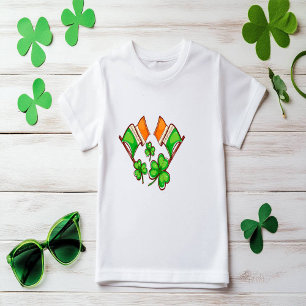 Irish Flags And Shamocks Toddler T-Shirt