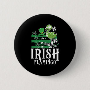 Irish flamingo 6 cm round badge