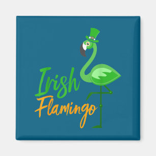 Irish Flamingo - Funny Ireland Animal Lover Gift Magnet