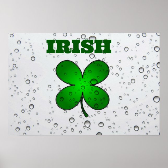Irish Floating Clover Poster (Front)