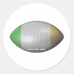Irish Football Classic Round Sticker