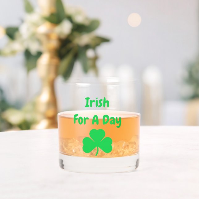 Irish For A Day Whiskey Glass (Insitu (Wedding))