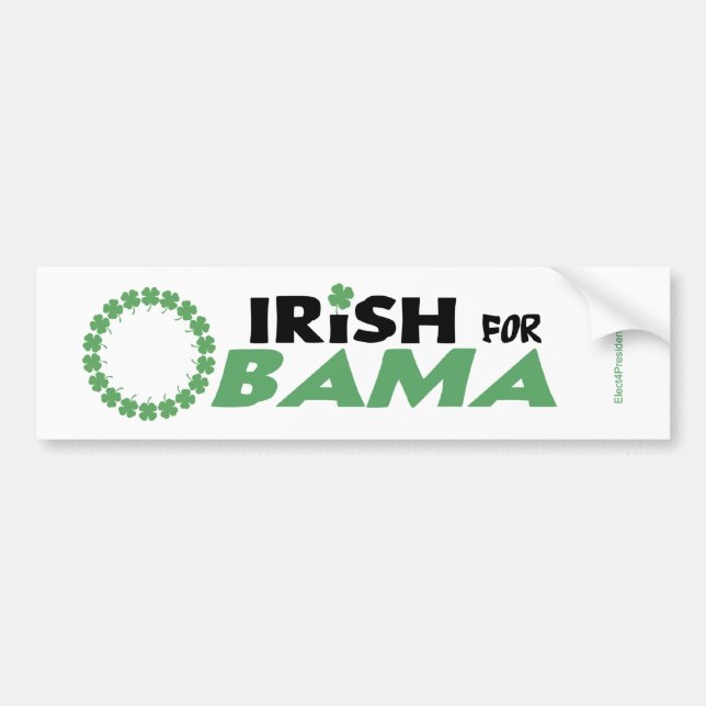 Irish for Obama Bumper Stickers (Front)