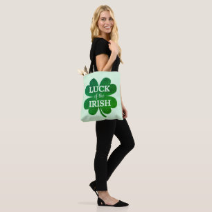 Irish Four Leaf Clover Tote Bag