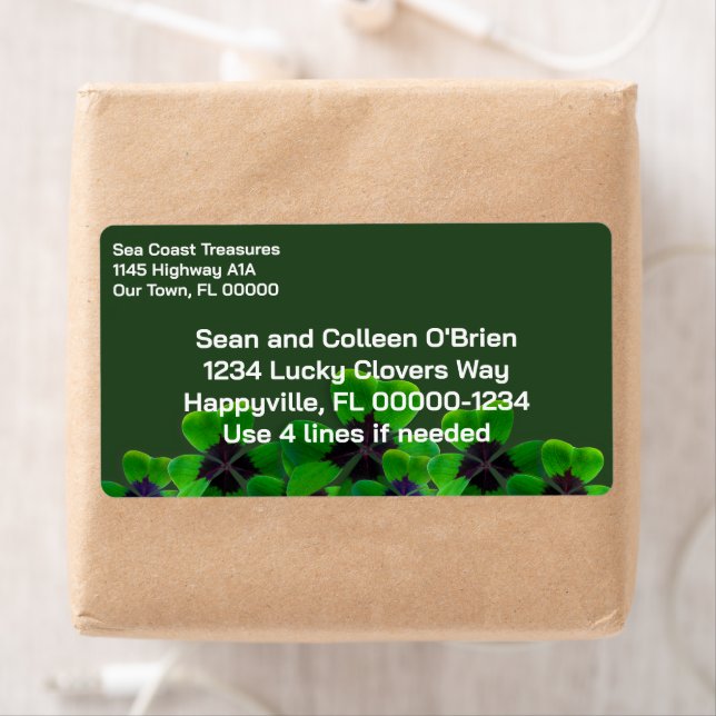 Irish Four-leaf Clovers Dark Green (Insitu)