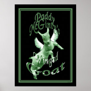 Irish Framed Print McGinty's Green Goat Art Print