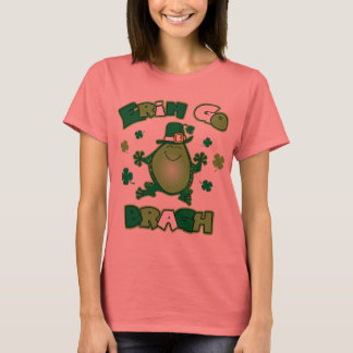 Irish Frog Erin Go Bragh Ladies Ringer T-Shirt