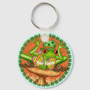 Irish Frog  Key Ring