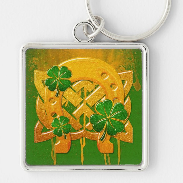 Irish Fun 3D Whimsey  Key Ring (Front)