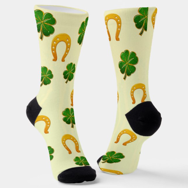 Irish Fun 3D Whimsey  Socks (Angled)