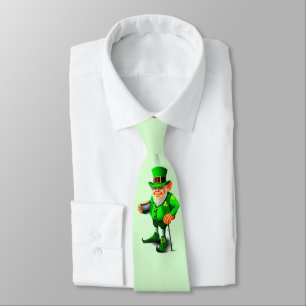 IRISH FUNNY LEPRECHAUN tie
