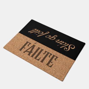 Irish Gaelic Welcome & Goodbye, Fáilte  Doormat