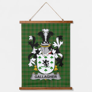 Irish Gallagher or O_Gallagher Coat of Arms Family Hanging Tapestry