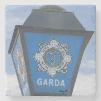 Irish Garda Lamp, Ireland Coaster. Irish Police. Stone Coaster