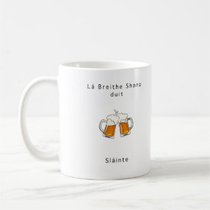 Irish gift, cheers, Slainte, birthday gift, beer Coffee Mug