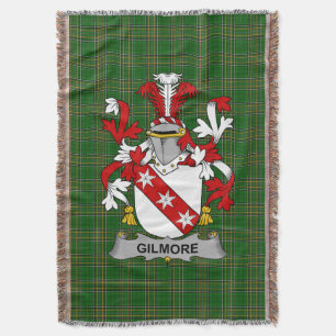  Irish Gilmore Coat of Arms Family Crest Ireland Throw Blanket