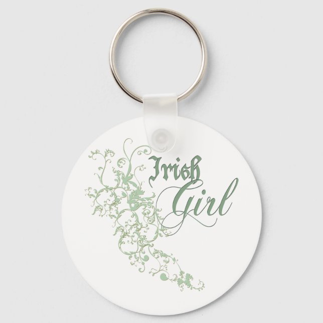 Irish Girl Key Ring (Front)