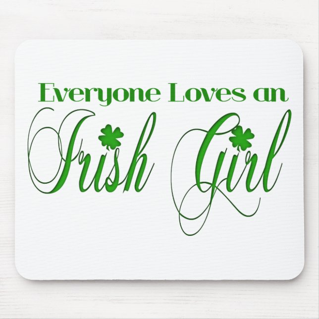 Irish Girl Mouse Pad (Front)