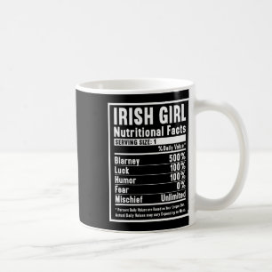 Irish Girl Nutrition Facts 1 Coffee Mug