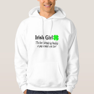 Irish Girl The Best Drinking Buddy A Guy Could Hoodie