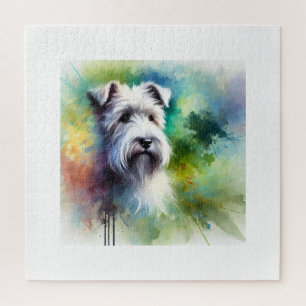 Irish Glen of Imaal Terrier 290824AREF108 - Waterc Jigsaw Puzzle