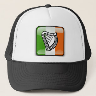 Irish glossy flag trucker hat