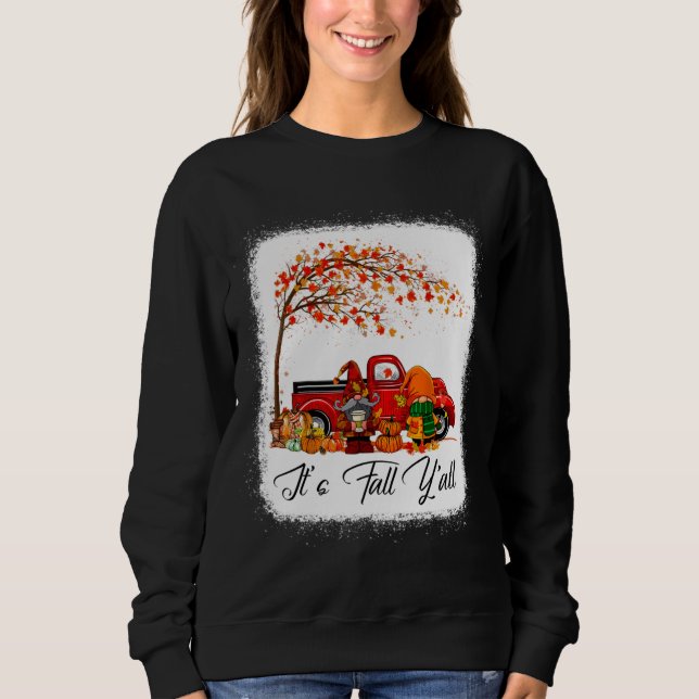 Irish Gnome Green Shamrocks Gnomes St. Patricks Da Sweatshirt (Front)