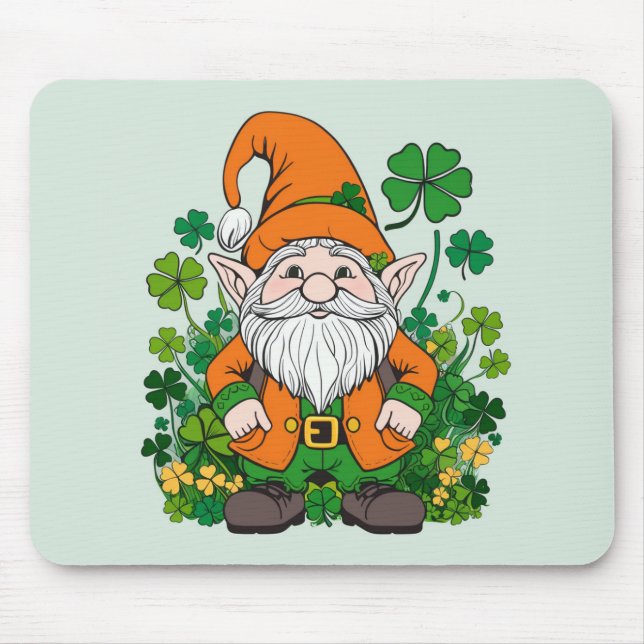 Irish Gnome Mouse Pad (Front)