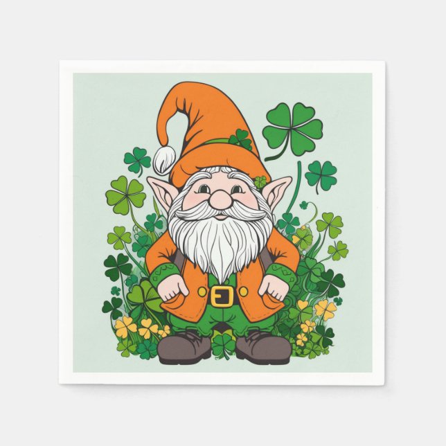 Irish Gnome Napkin (Front)