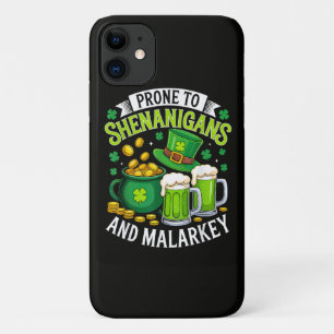 Irish Gnome St Patricks Prone to Shenanigans Case-Mate iPhone Case