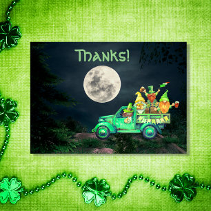 Irish Gnomes and Full Moon Thanks!  Thank You Card