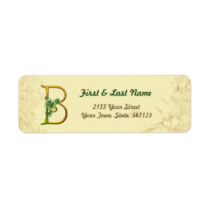Irish Gold Monogram B Label