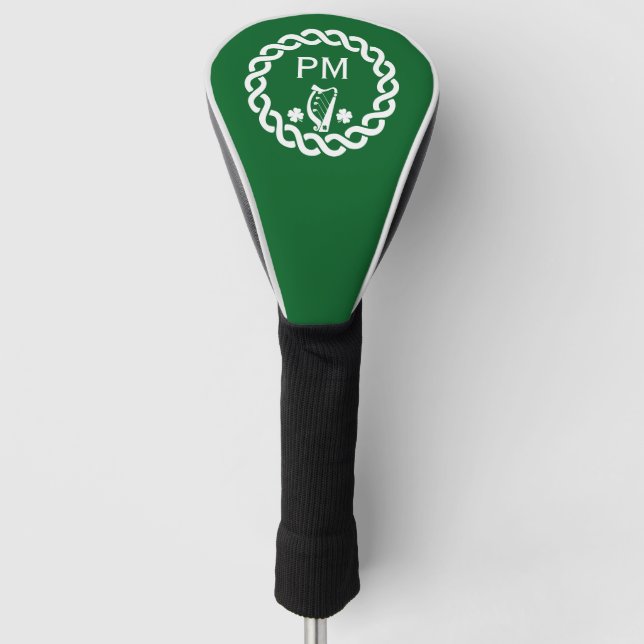 Irish Golfer Gift Golf Head Cover (Front)