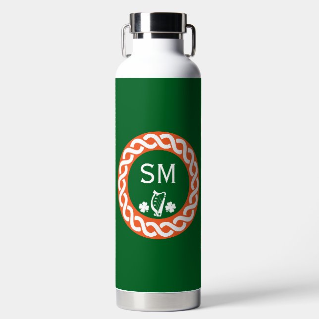 Irish Golfer Gift Water Bottle (Front)
