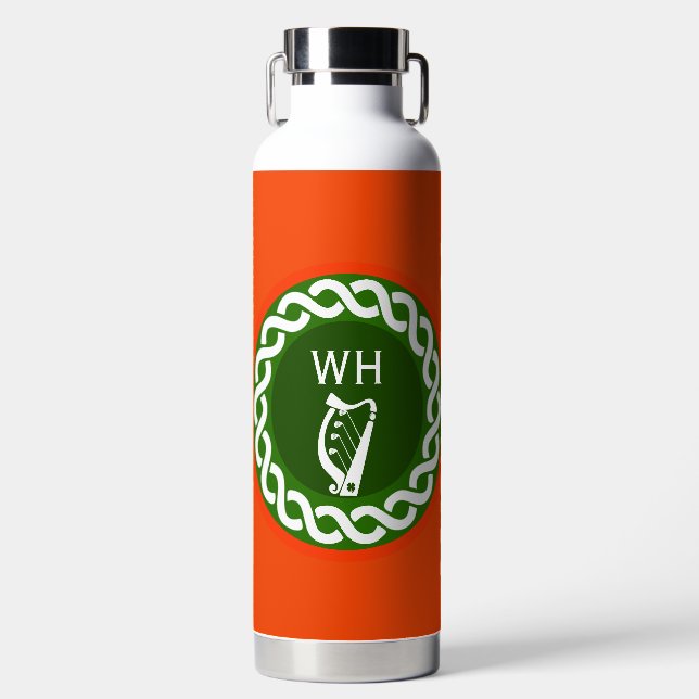Irish Golfer Gift Water Bottle (Front)