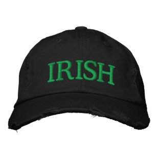 Irish green black custom cool St. Patricks‘s Embroidered Hat