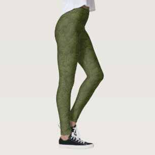 Irish Green Leggings - Clover Pattern Yoga Gift
