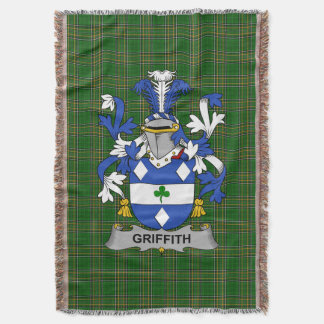  Irish Griffith Coat of Arms Family Crest Ireland Throw Blanket