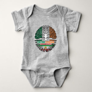 Irish Grown, Iranian Roots – Lion and Sun Baby Bodysuit
