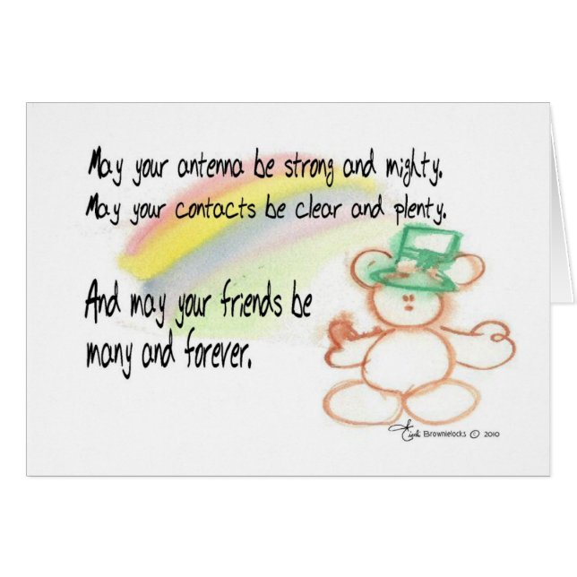 Irish Ham Radio Blessing (Front Horizontal)