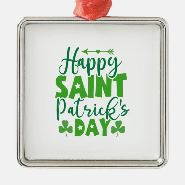 Irish Happy Saint Patrich S Day Metal Tree Decoration (Front)