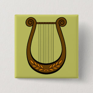 Irish Harp 15 Cm Square Badge
