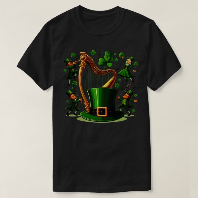 Irish Harp 7 T-Shirt (Design Front)