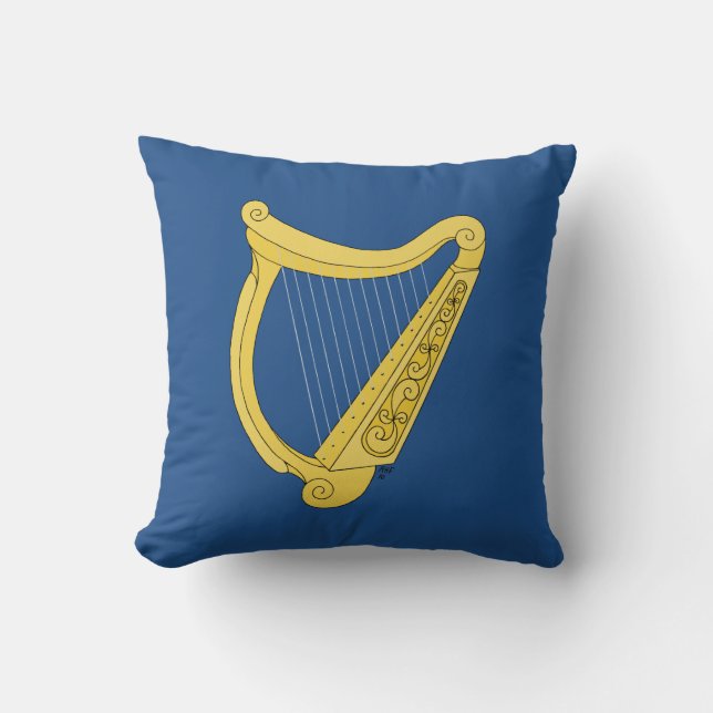 Irish Harp Cushion (Front)