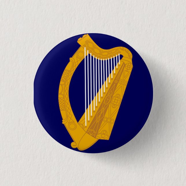 Irish harp emblem badge (Front)