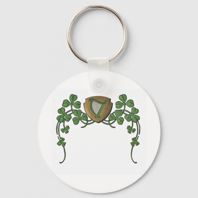 Irish Harp Key Ring (Front)