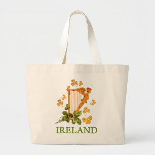 IRISH HARP LARGE TOTE BAG