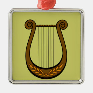 Irish Harp Metal Tree Decoration