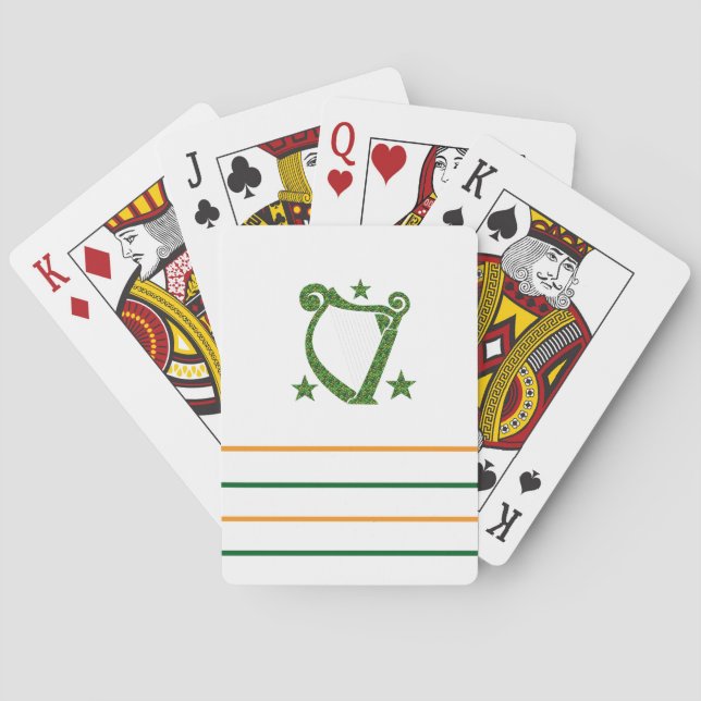 Irish Harp Playing Cards (Back)
