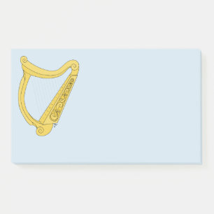 Irish Harp Post-it Notes